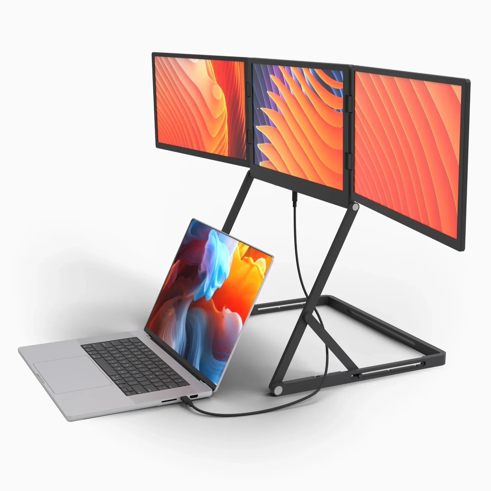 Triple écran pour ordinateur portable