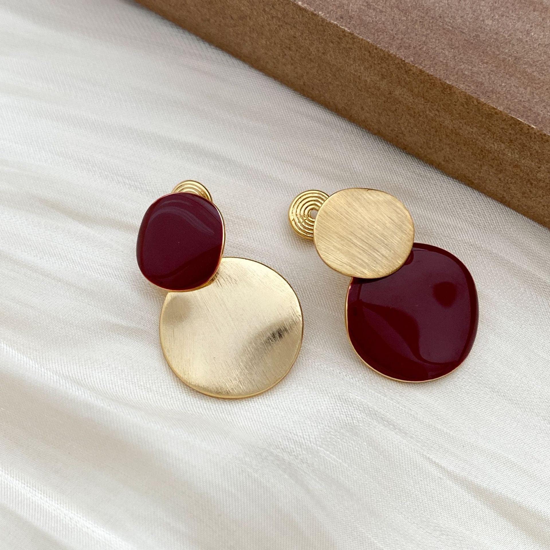 Niche Design Color-blocking Earrings For Women