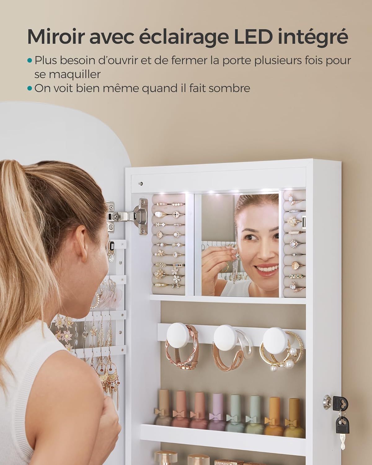 Armoire à Bijoux Mural