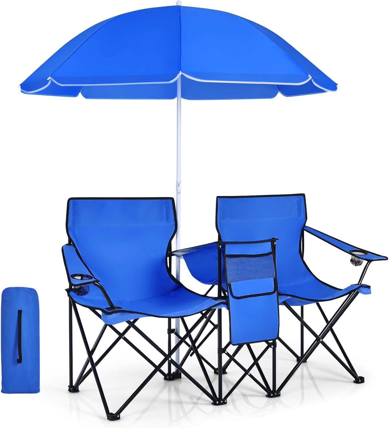 Chaise Pliante Double avec Parasol
