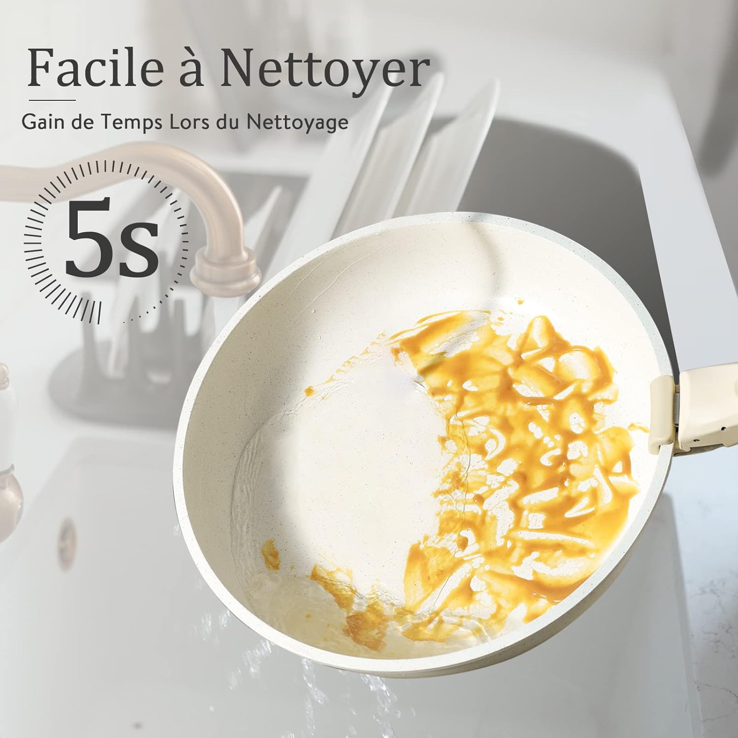 Batterie de Cuisine Anti Adhésive 11 Pièces