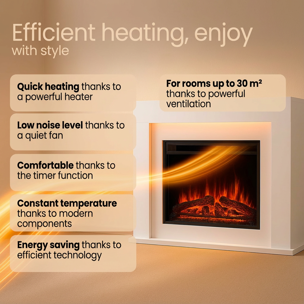 GlowMantel™ Electric Fireplace