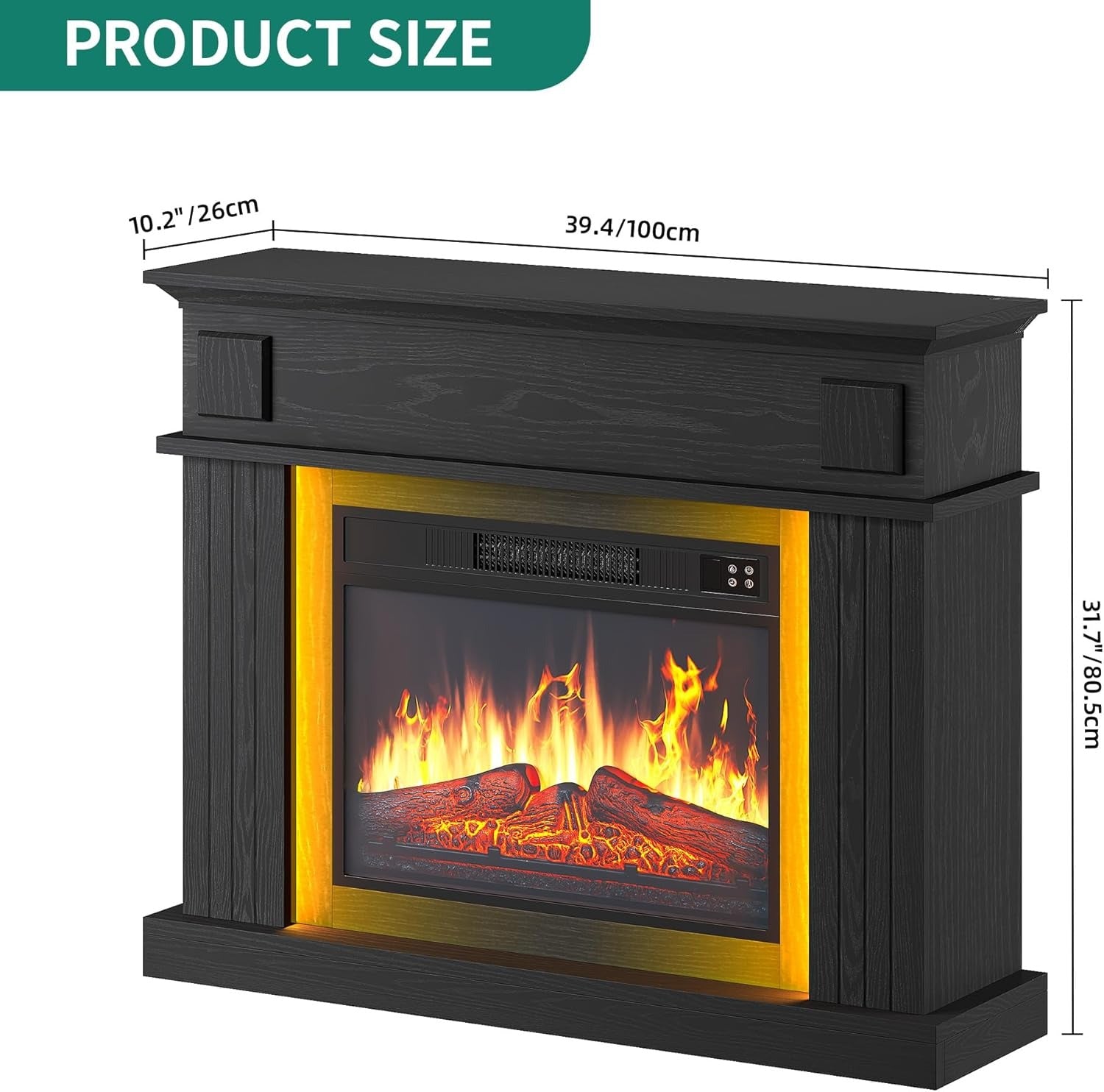 GlowMantel™ Electric Fireplace
